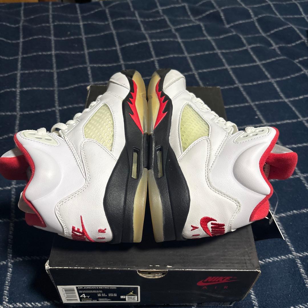 ナイキ エアジョーダン 5 レトロ ファイヤーレッド GS 2020 23cm