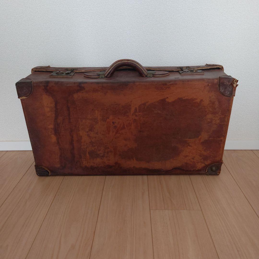 ヴィンテージ レザー トランクケース トランクバッグ レトロ雑貨 古道具