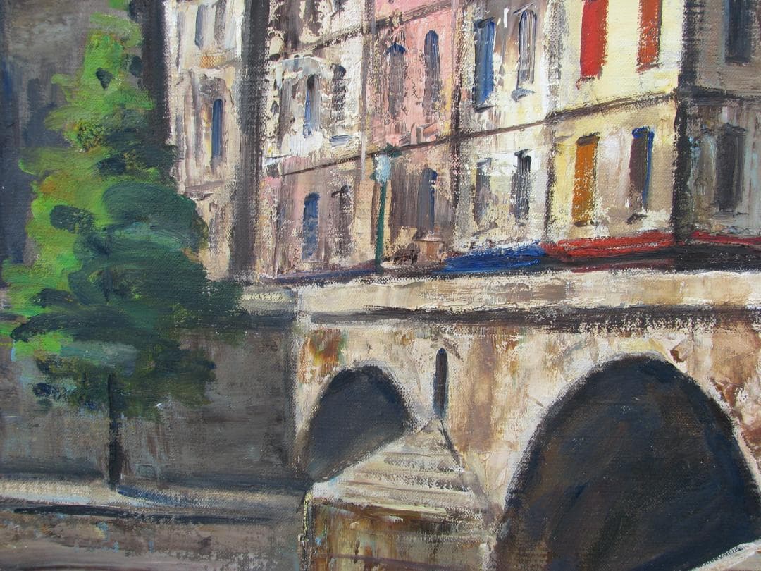 新文展,川口雄男「パリーの朝」10号油彩,東京美術学校卒,姫路市立美術館収蔵