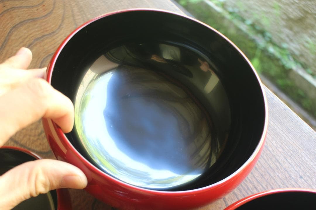 時代逸品！極上塗分け漆の美しい応量器＆蓋揃いセット（検輪島塗器七つ椀懐石椀