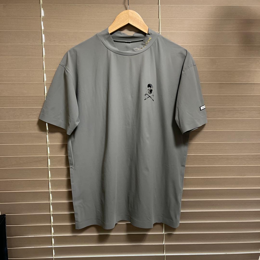 マークアンドロナ　モックネックシャツ　グレー