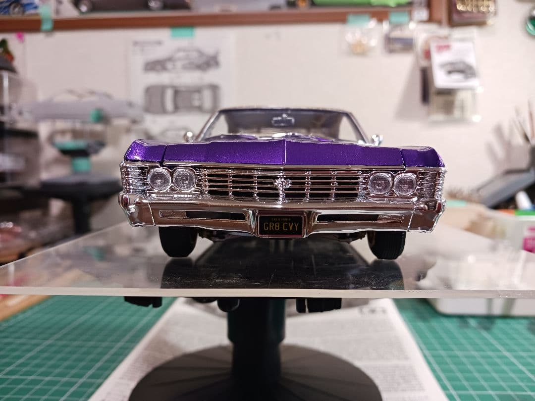 自動車 amt 1/25 1967 impala ss lowrider