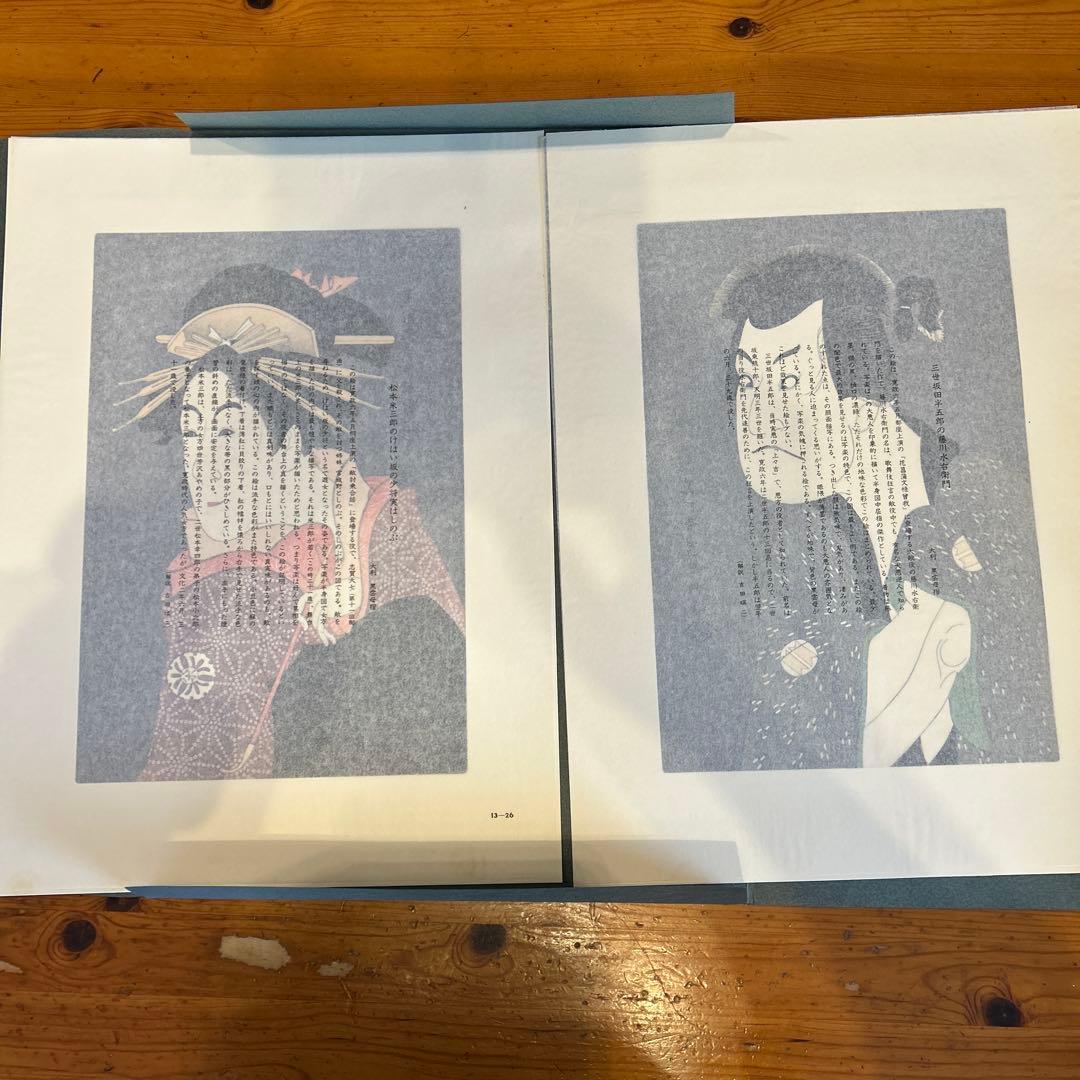 『東洲斎写楽撰』手刷り浮世絵木版画　全40枚揃い　悠々洞出版