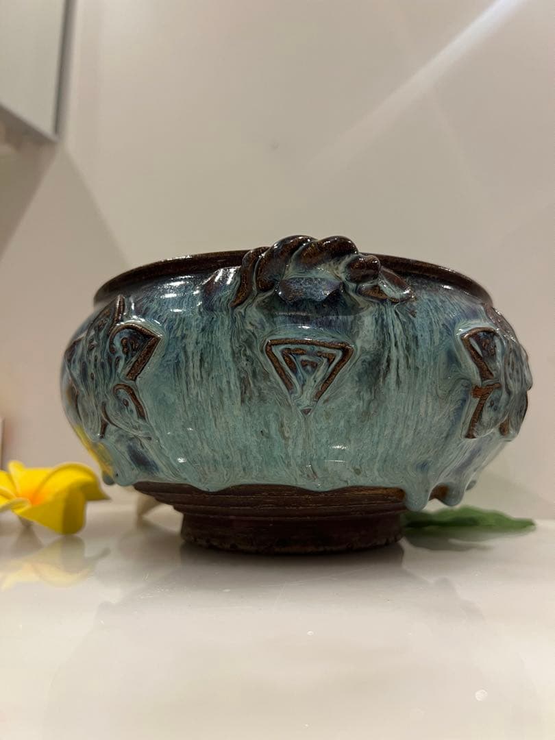 中国宋元明朝 の鈞窯香炉　中国骨董　古美術　唐物　中国美術品　青磁 ★ 江戸骨董