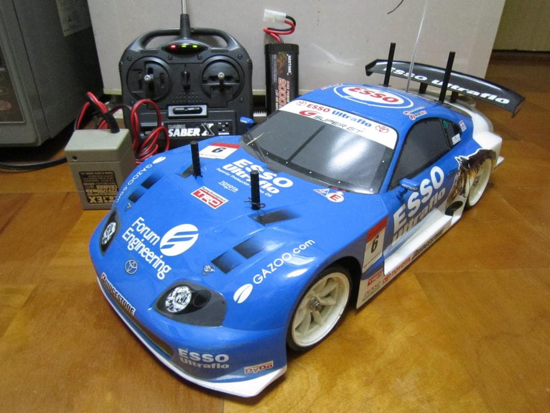 動作確認済み 1/10 エッソ ウルトラフロー JZA 80 スープラ TT01