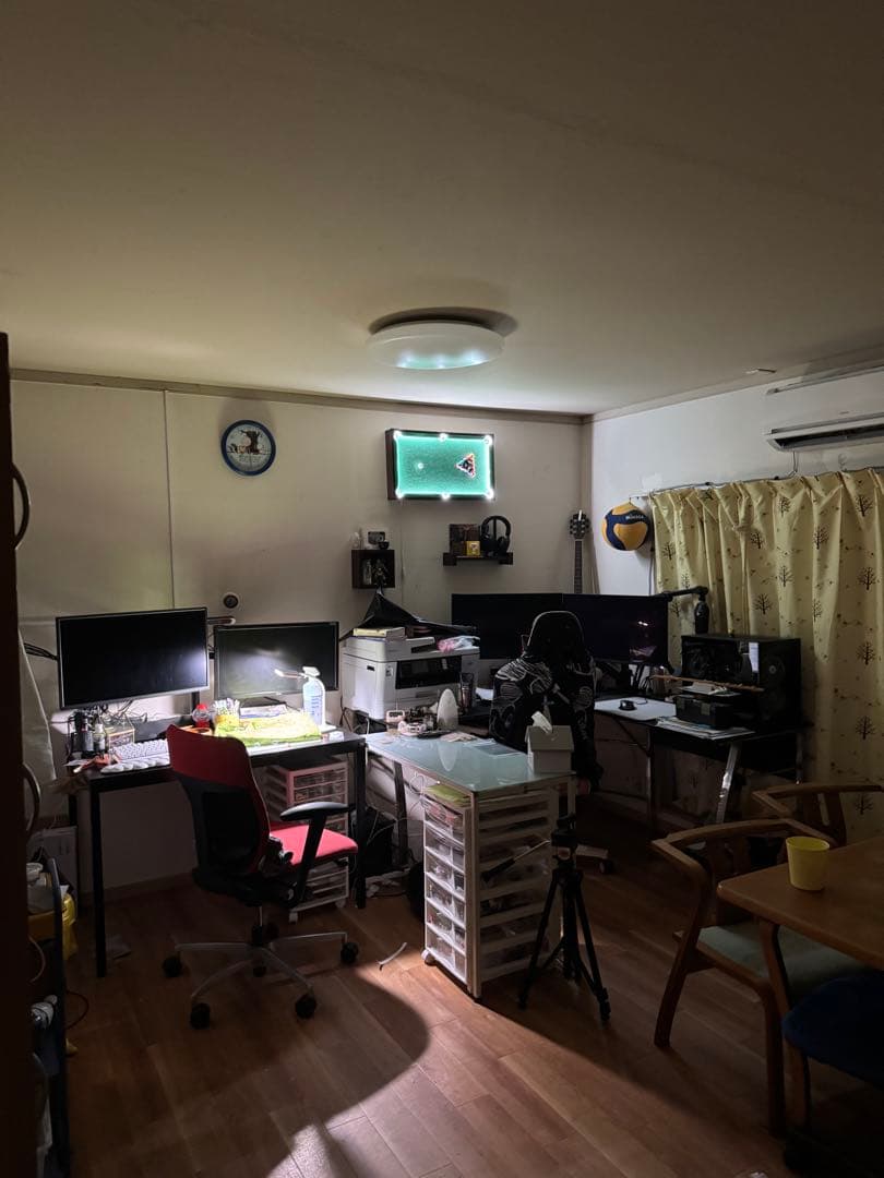 LEDライト付きテーブルビリヤード