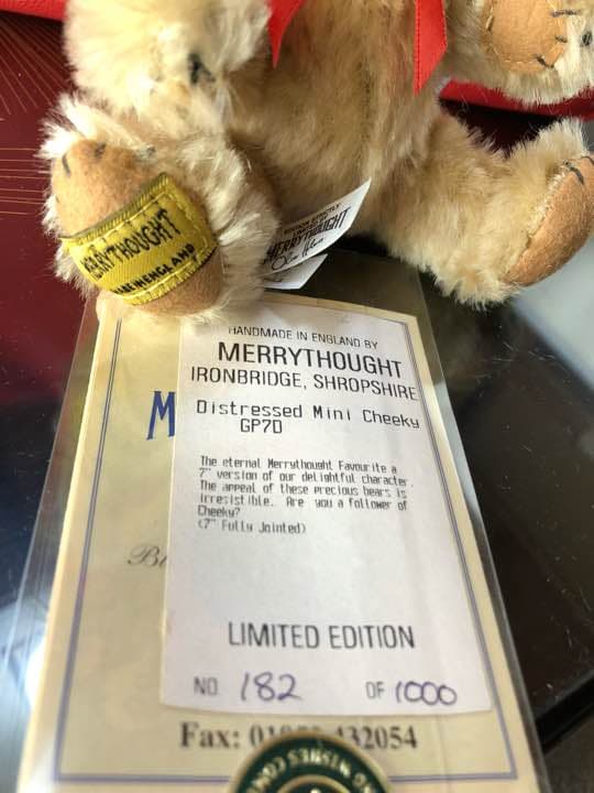 テディベア メリーソート社製 限定シリアルナンバー付