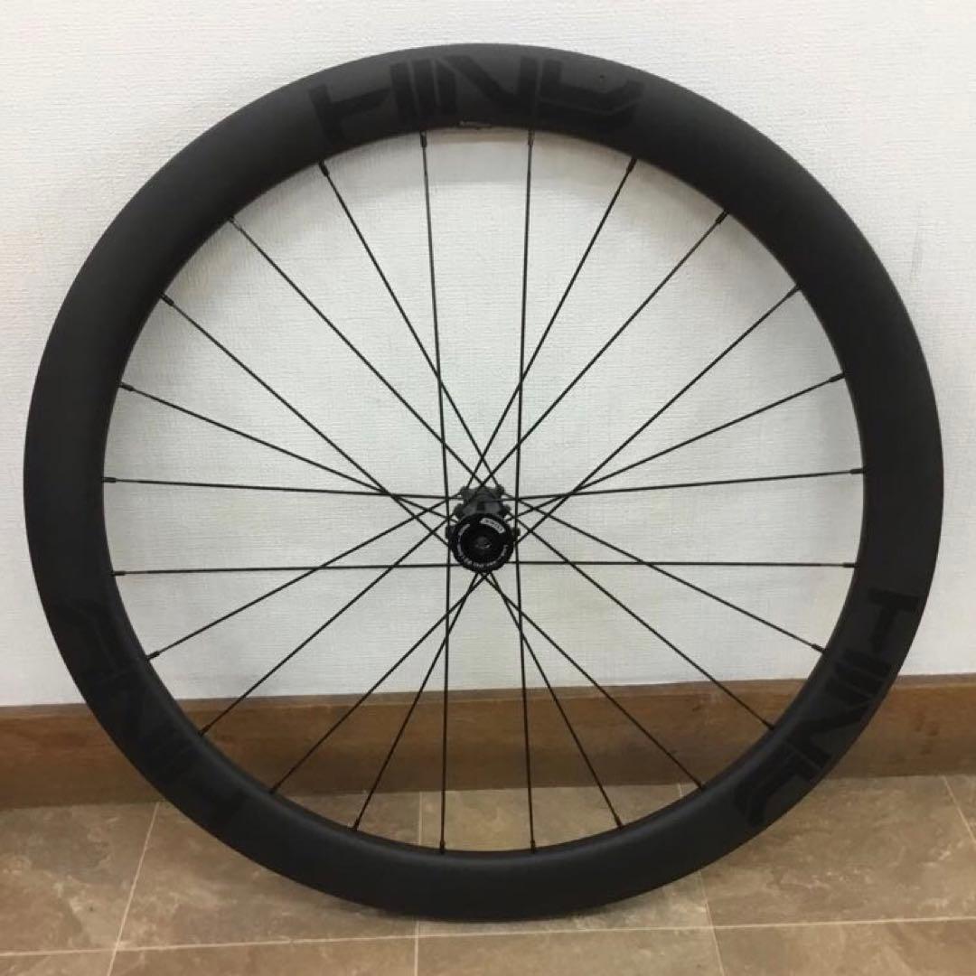 美品 50MM カーボン ホイール ディスク用 T800+T700 ワイドリム