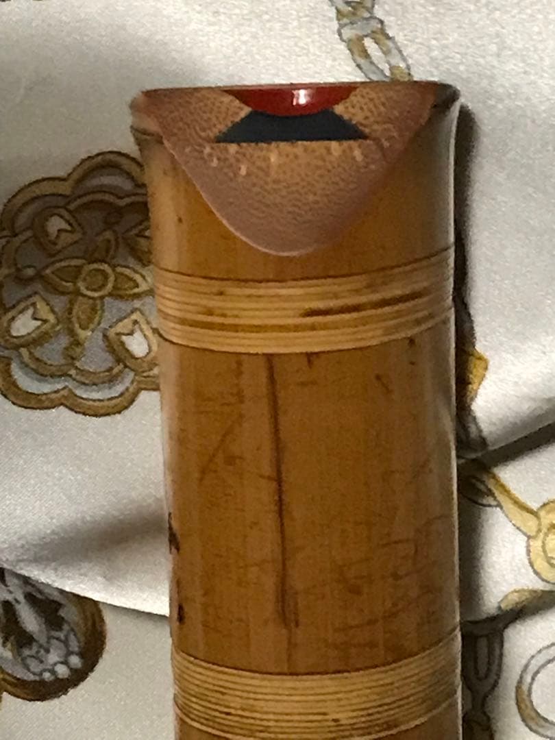 ☆尺八　琴古流　在銘　鼈甲継　約54.5センチ　約440グラム　古い尺八