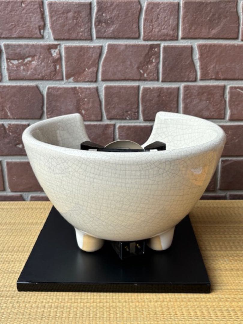 茶道具 野々田商店 白さつま 紅鉢型風炉型電熱器炭型ヒーター B型 敷板・香入付