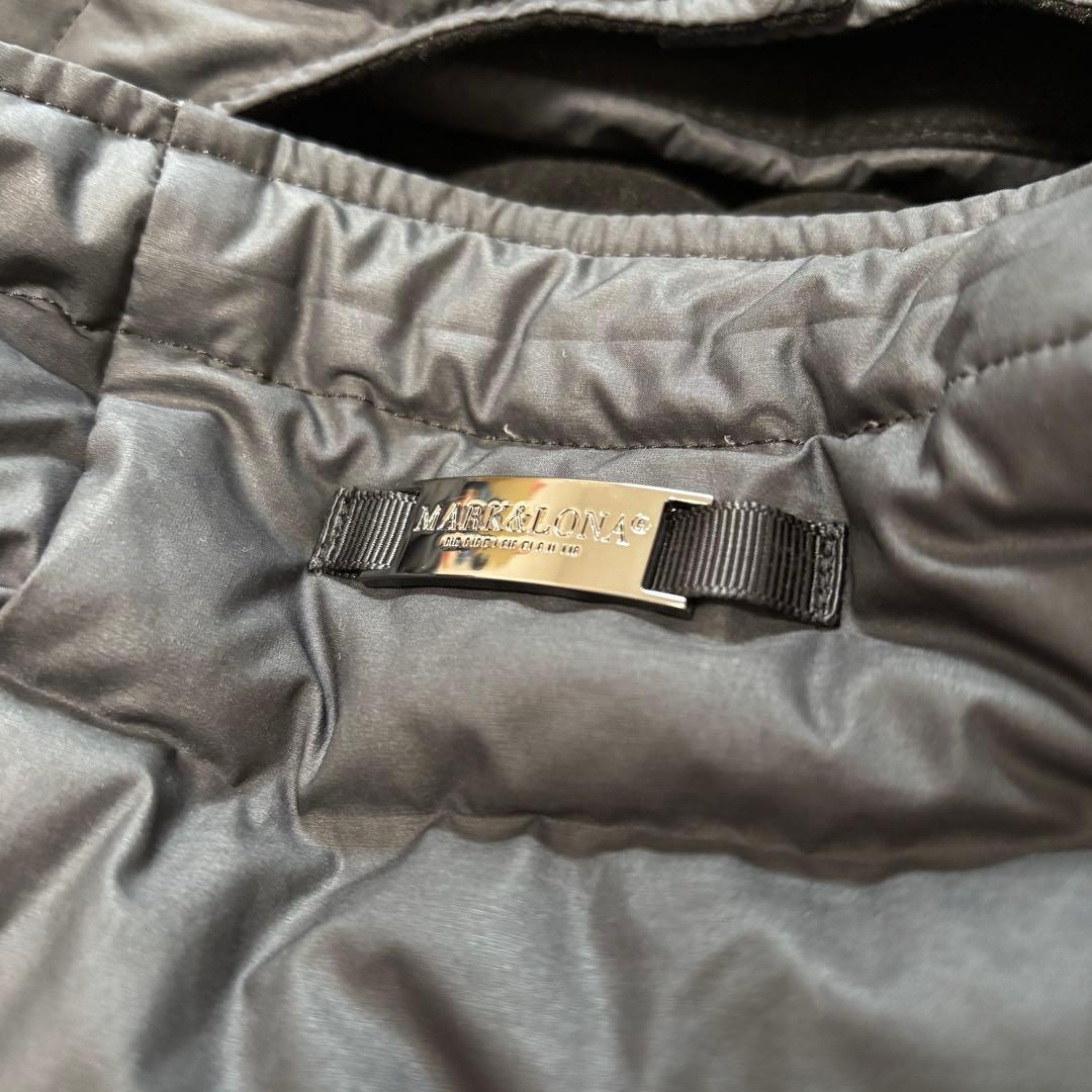 最新作 マークアンドロナ ダウン ブルゾン ドッキング 黒 フード 2way