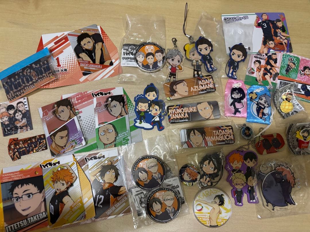 ハイキュー　缶バッチ　ストラップ　ポストカード　カード まとめ売り バラ売り可