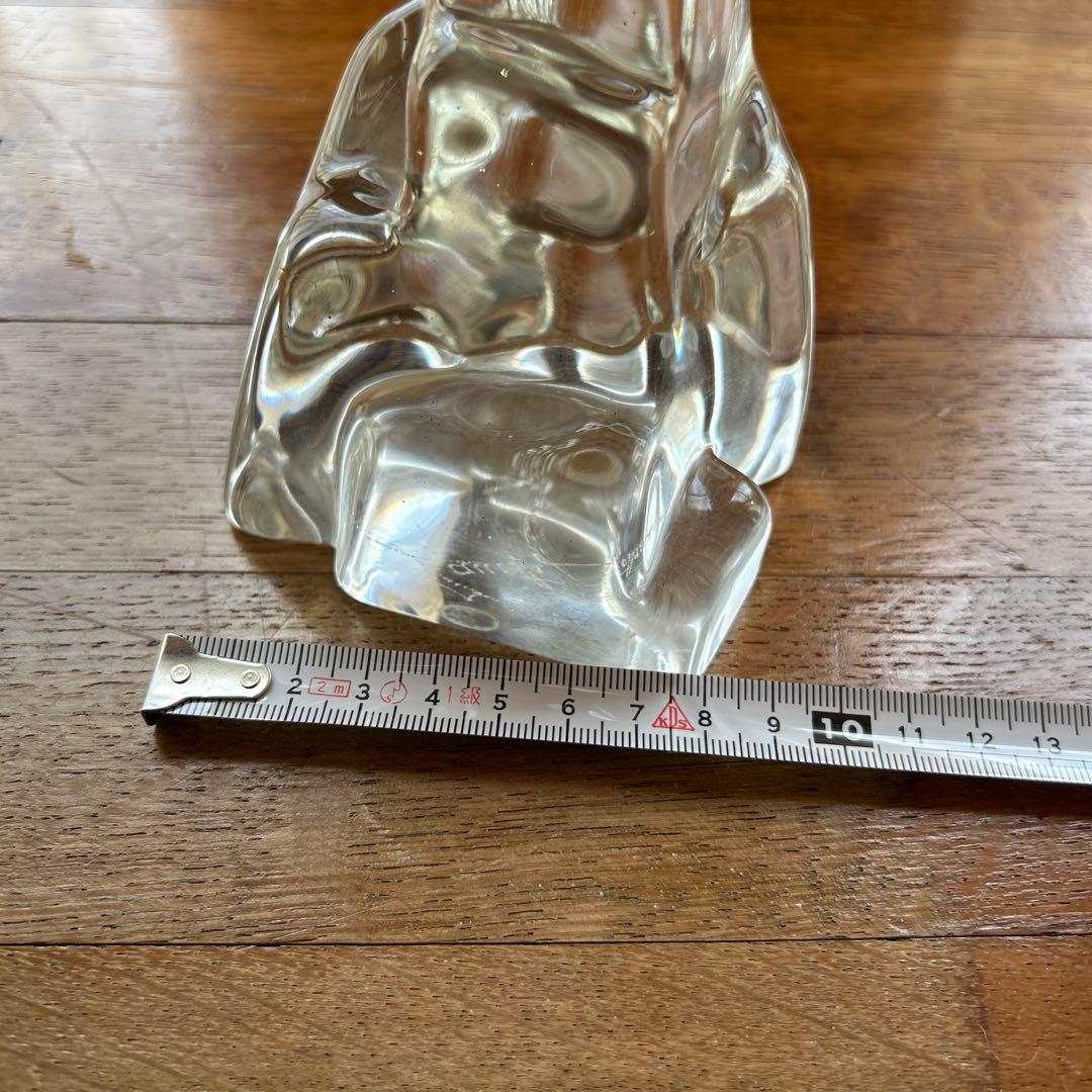 ザネッティ・ムラーノ◆クリスタル　フクロウ彫刻 置き物　ムラーノガラス