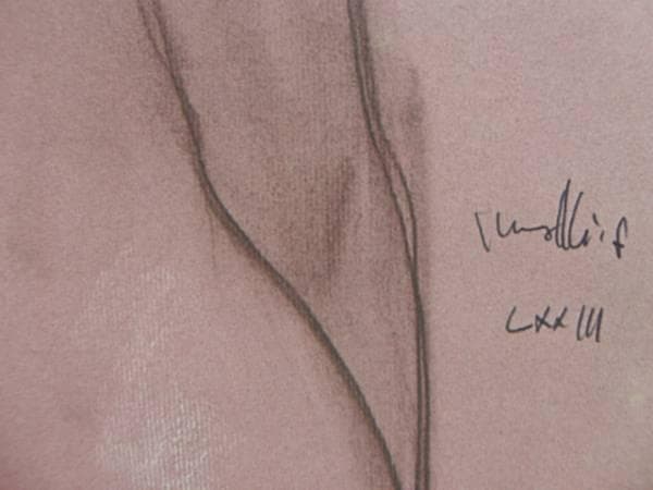 古沢岩美、デッサン 9、希少大判画集画、新品額装付、状態良好