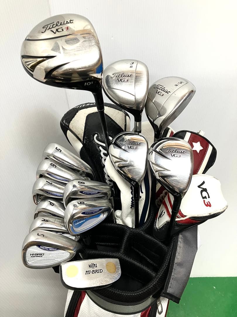超豪華◆タイトリスト VG3 ＋ ダンロップ HI-BRID◆ゴルフクラブセット