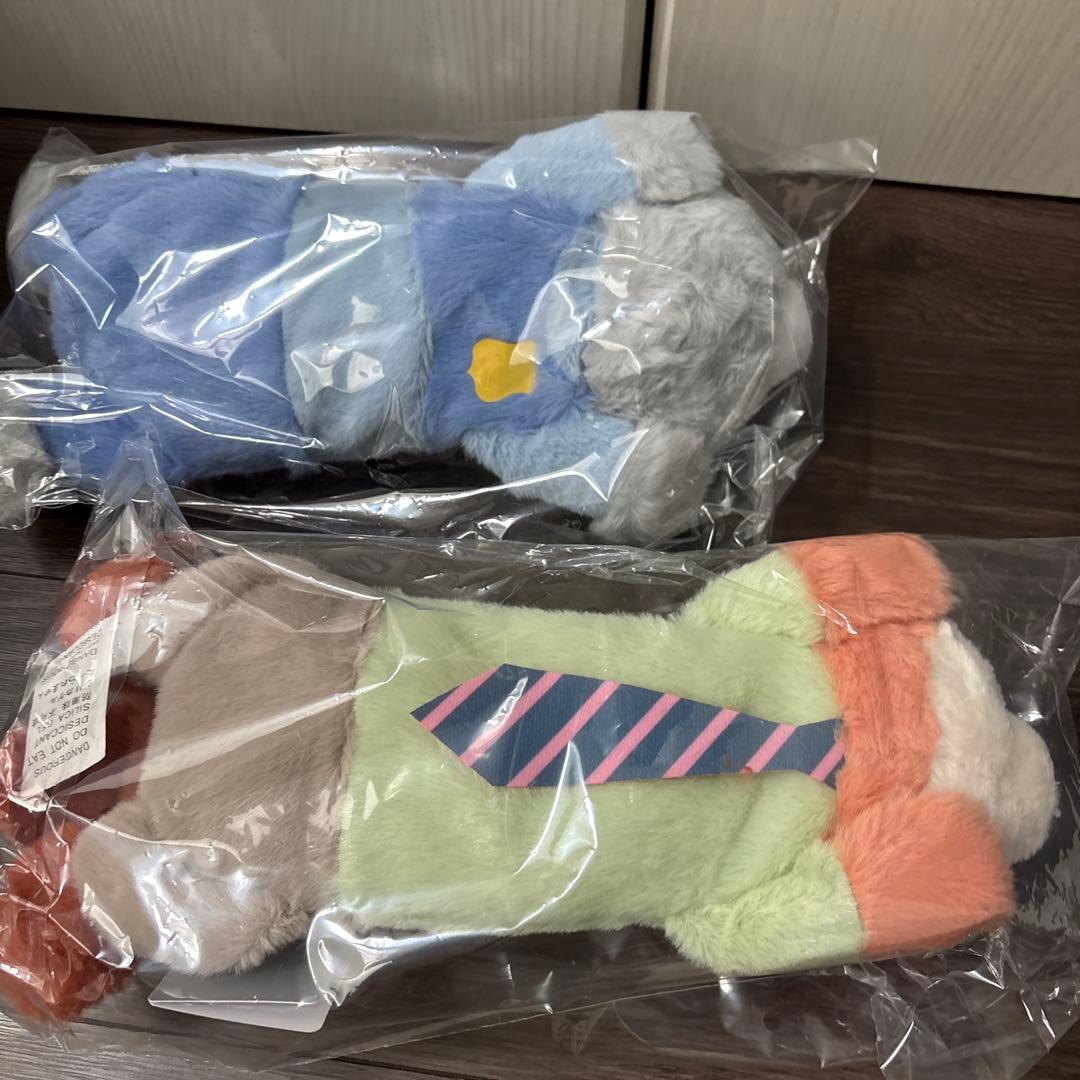 ズートピア　ディズニーストア　ぬいぐるみペンケース　ジュディ　ニック　セット