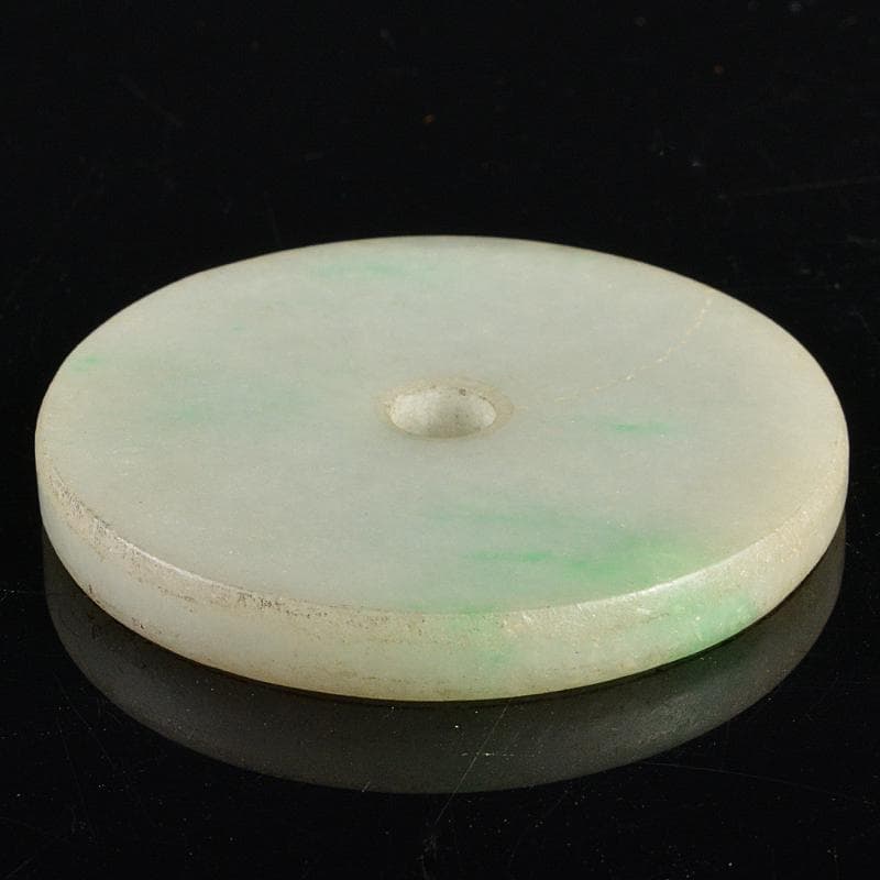 中国　玉石翡翠彫刻　玉器　玉壁　玉飾　玉珮　V　R5618