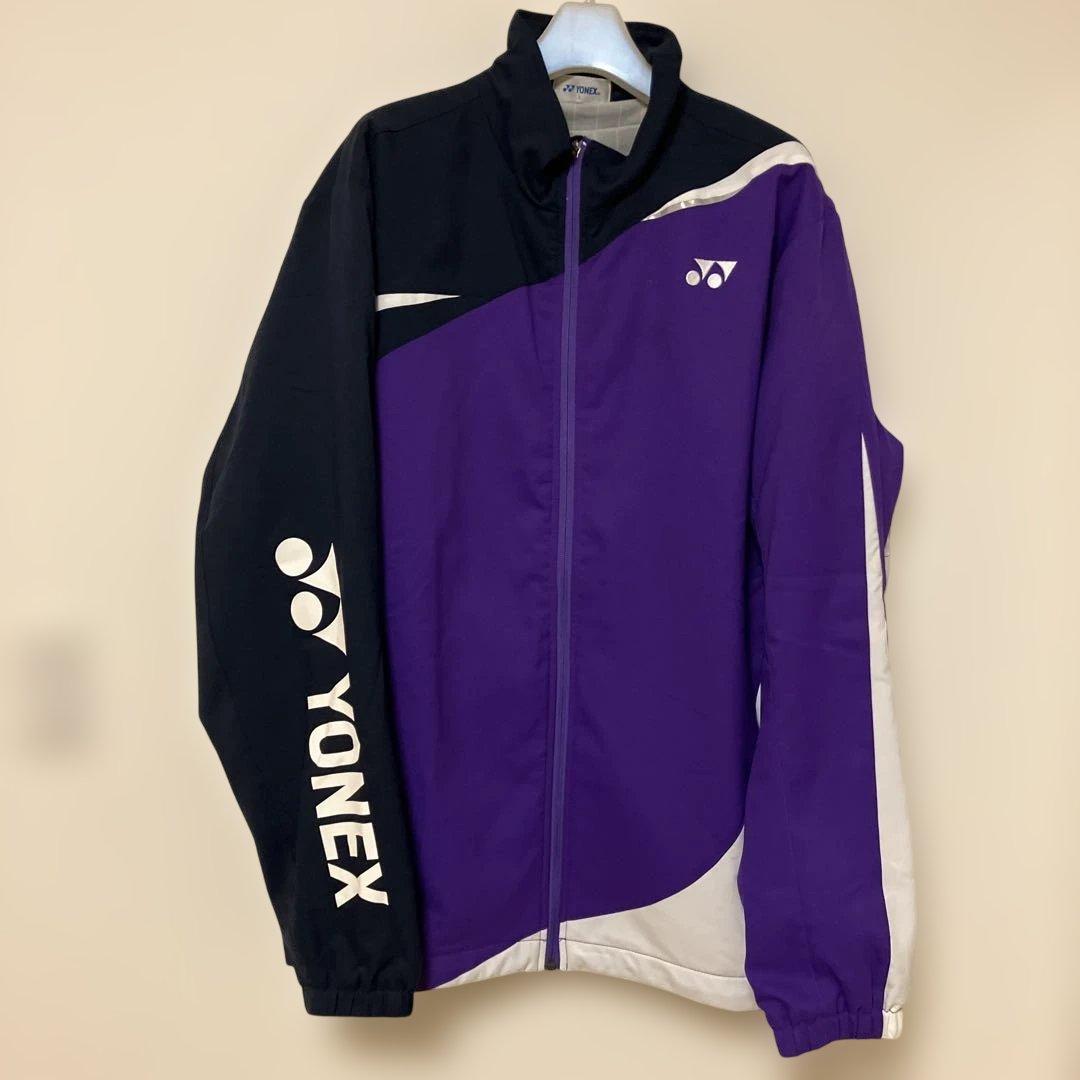 YONEX ウォームアップジャケット L 紫/黒/白