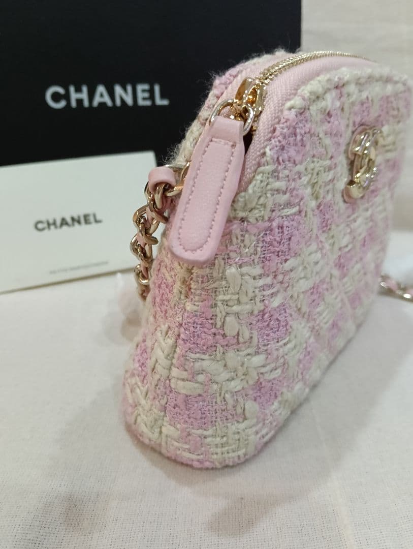 CHANELシャネル ショルダーバッグ チェーンバック　ノベルティ　ピンク