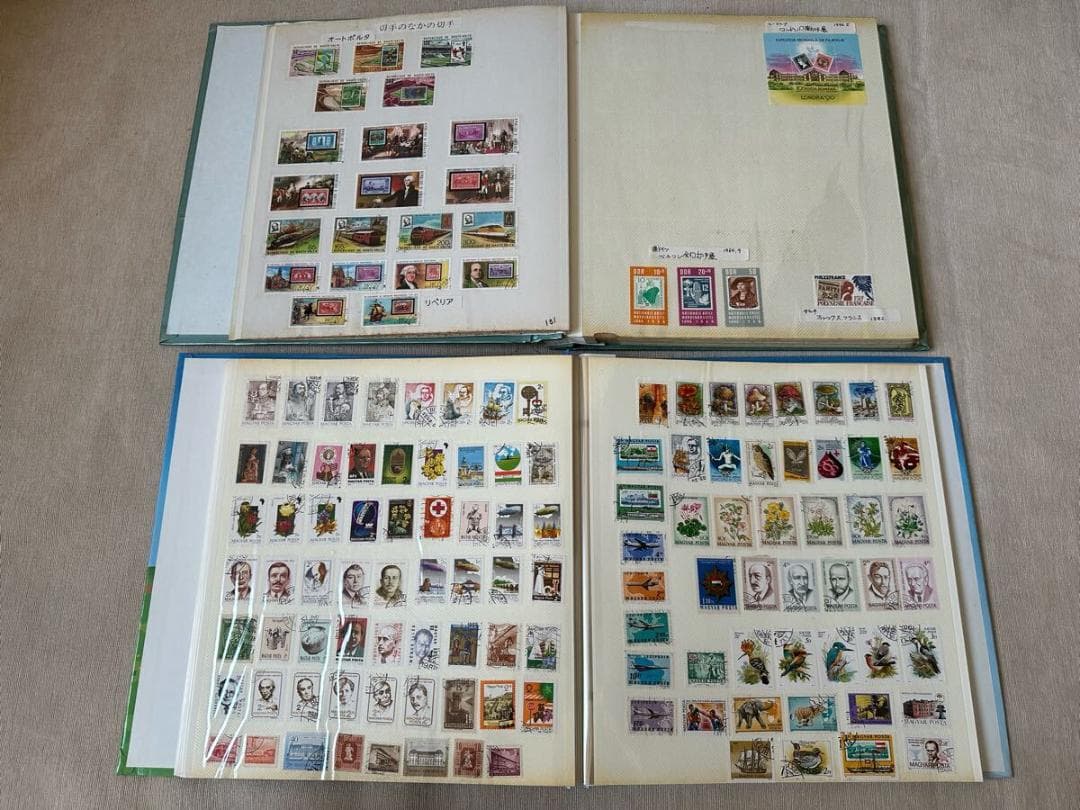 【美品】⭐️外国切手　世界の切手　11冊まとめ　使用済み　アルバム付き