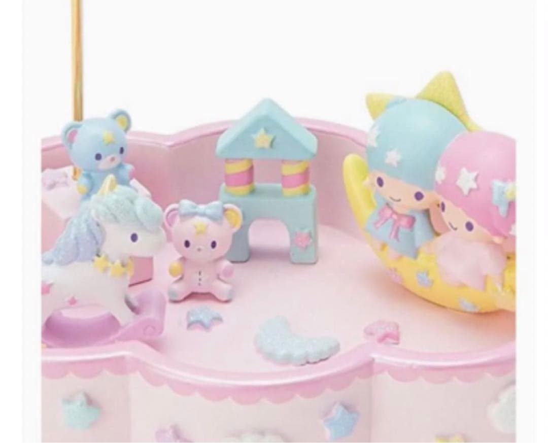 キキララカードクリップ付き デスクトレイ ジオラマ リトルツインスターズ