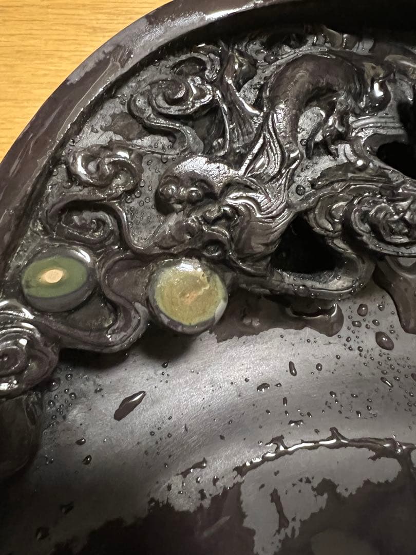 中国硯 大型　28 x 21.5 x 3.8 センチです