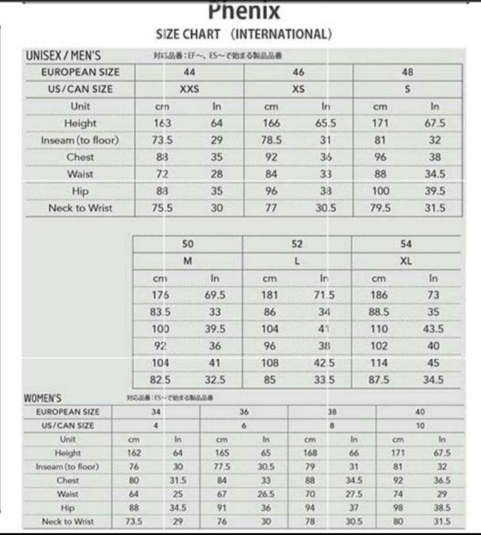 e34 フェニックス Phenix レディース スキーウェア 上下 EURO