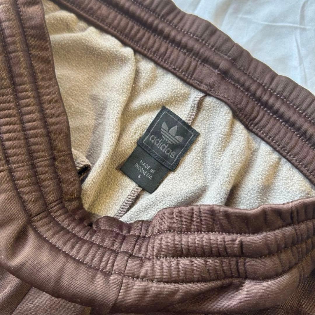 old adidas オリジナルス トラックパンツ 3本ライン 茶 ジャージ