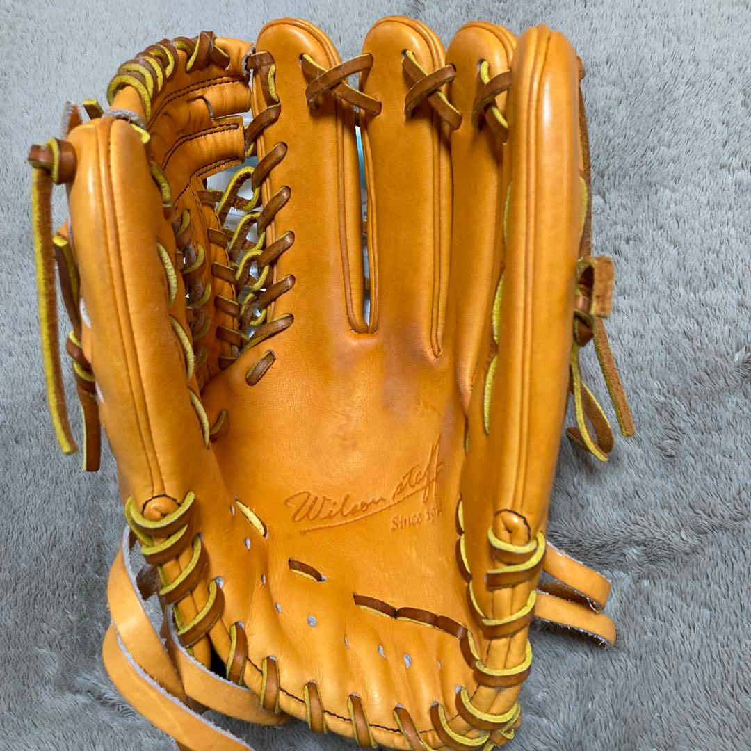 軟式野球内野手用グローブ　右投げ用　ウィルソンスタッフ　田中賢介モデル