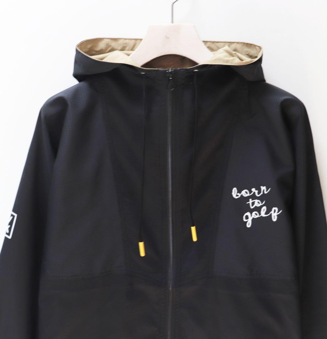 《デヴァローゴルフ》未使用 ストレッチタフタ ビッグスカル フーディブルゾン M