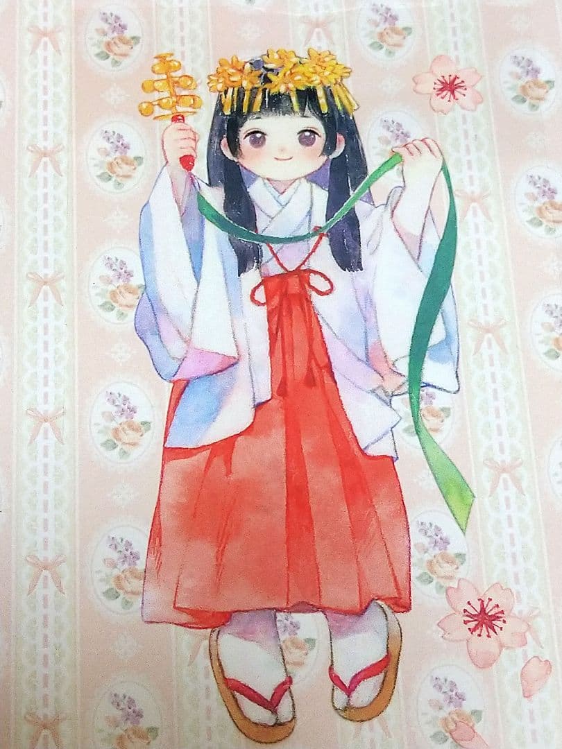 J1031＃御神子の祝福(PET)鲸落印象切り売り海外人物マステ女の子