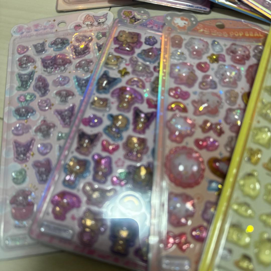サンリオ ボンボンドロップシール まとめ売り うるちゅるシール キティ