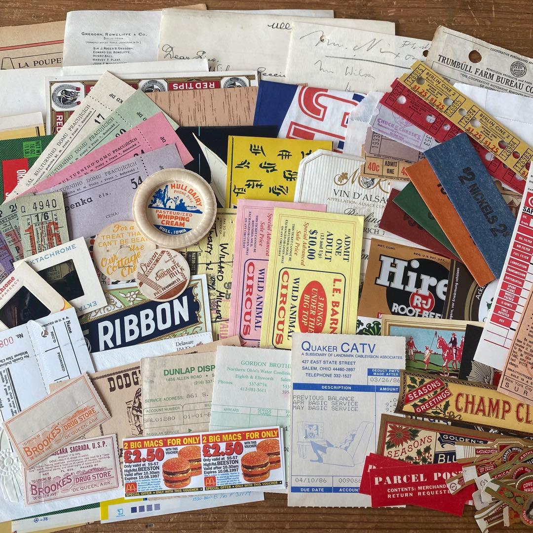 【225】 ヴィンテージ 紙ものセット 送料込み✩