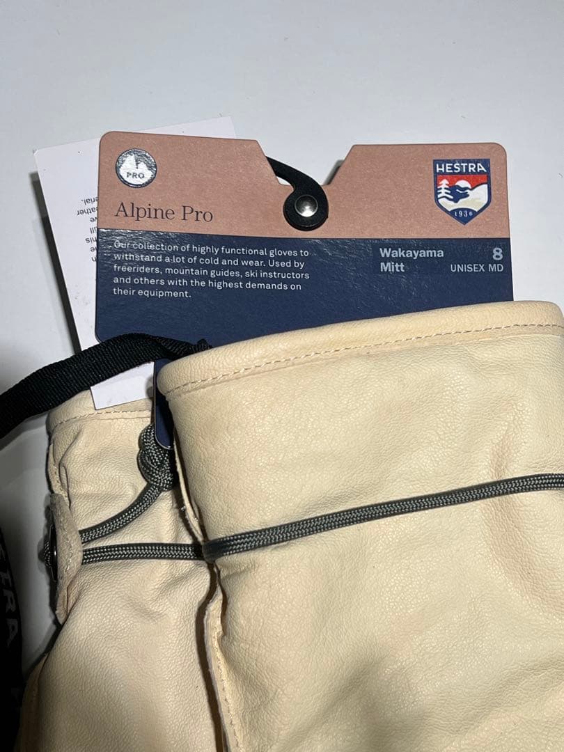 HESTRA Wakayama Mitt 8 新品(レザーバーム付き)