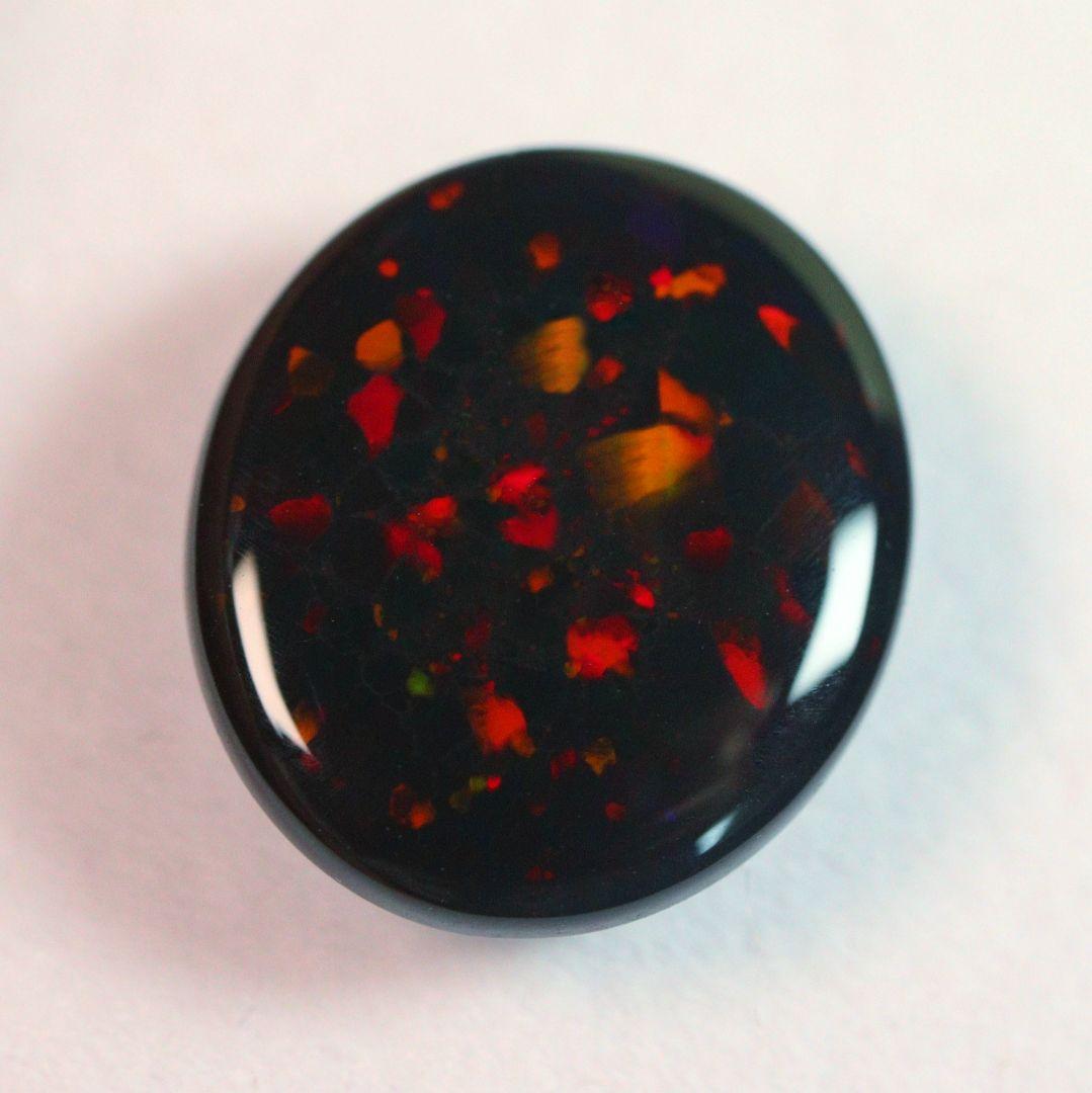 取置き可能　真紅 8ct オーストラリア ライトニングリッジ産　ブラックオパール