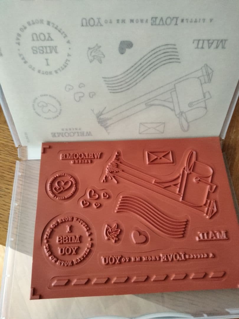 1点限り♡未使用　新作ポストスタンプ＆ダイ　スタンピンアップ