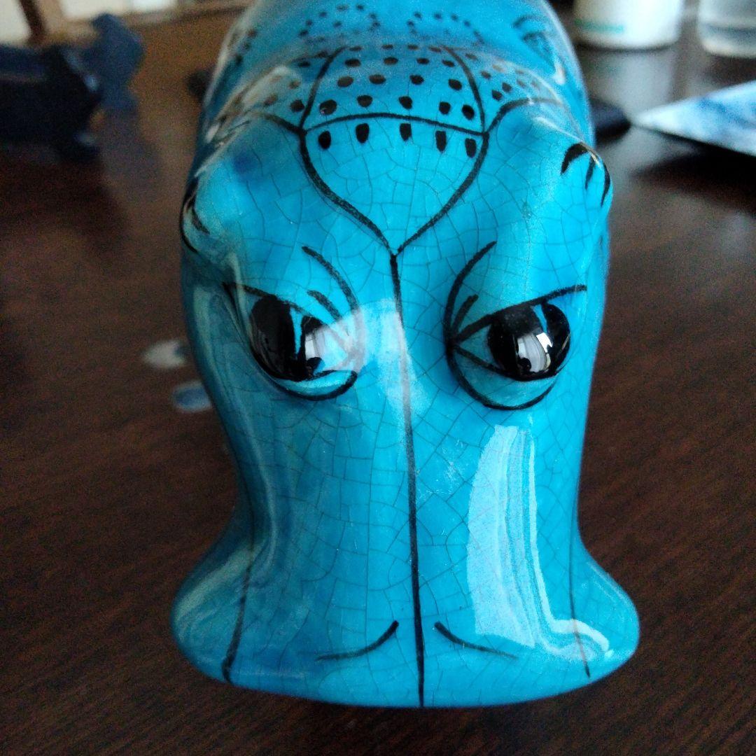 【kunego】青いカバ　メトロポリタン美術館　エジプト埋蔵レプリカ