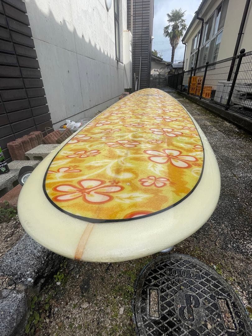 サーフボード セミロング　ファンボード　美品　フィン付き　サーフィン