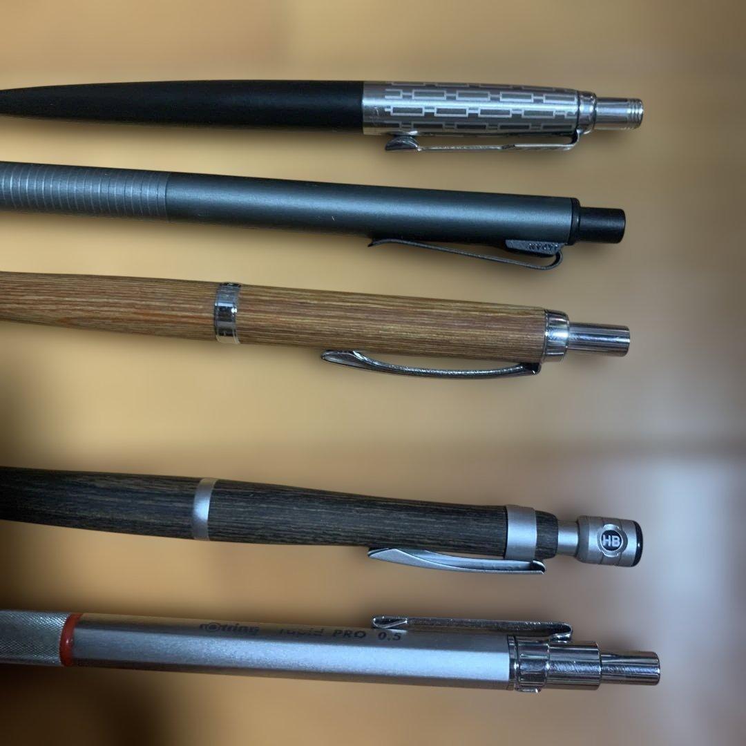 シャープペンシルセット 木製・金属製