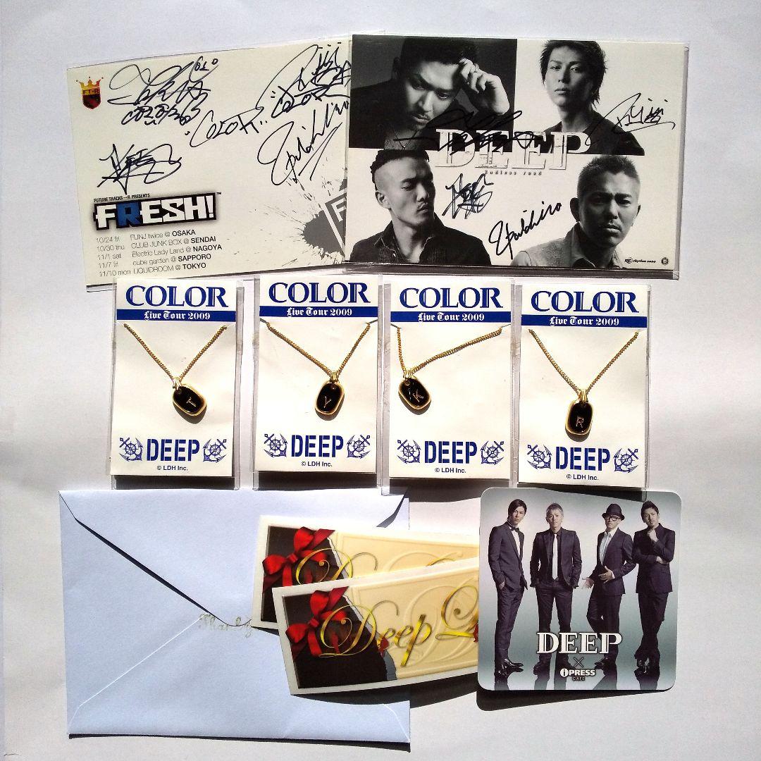 COLOR DEEP イニシャルネックレス ４種・グッズセット