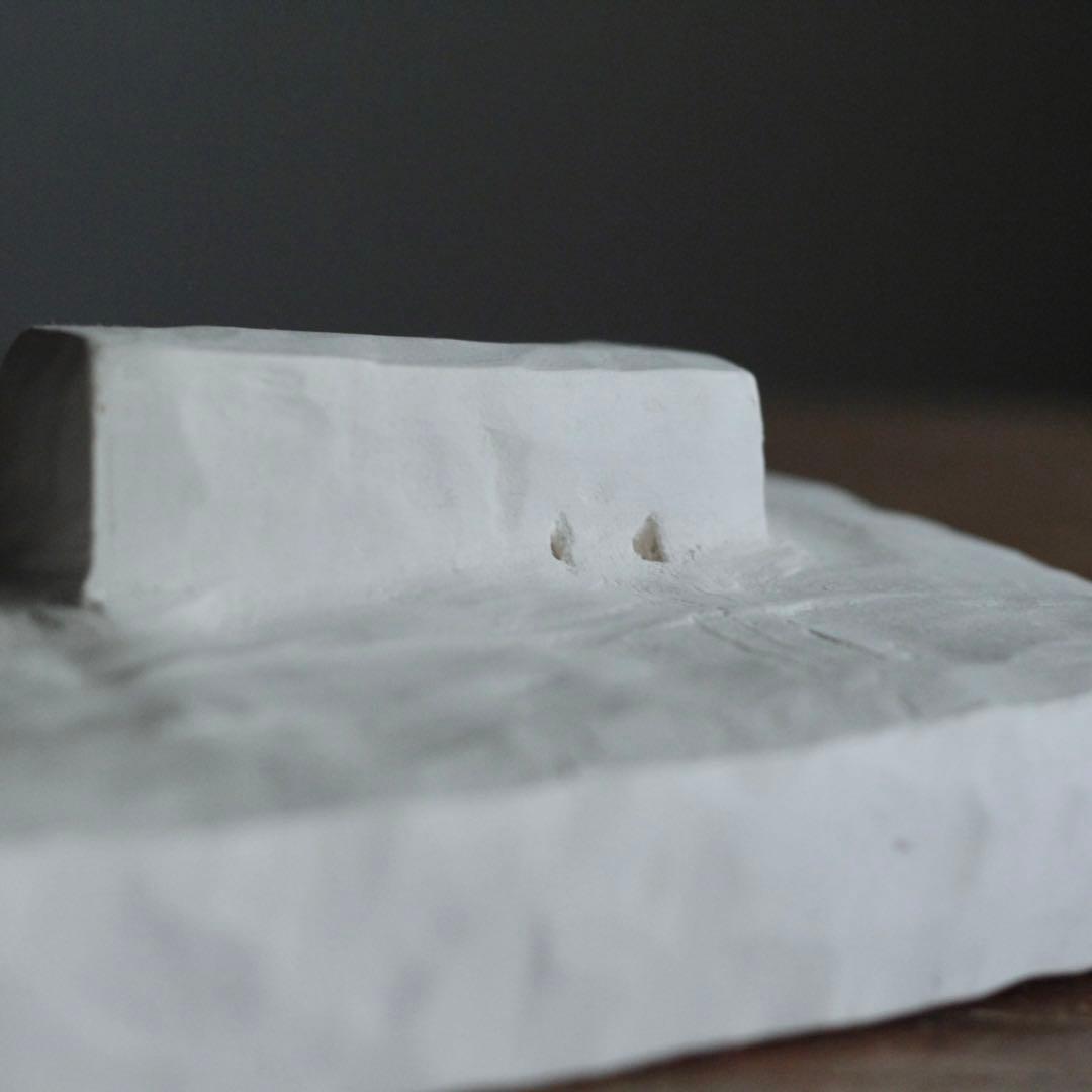 石塑粘土 立体作品 住居 立体 現代美術 オブジェ sculpture