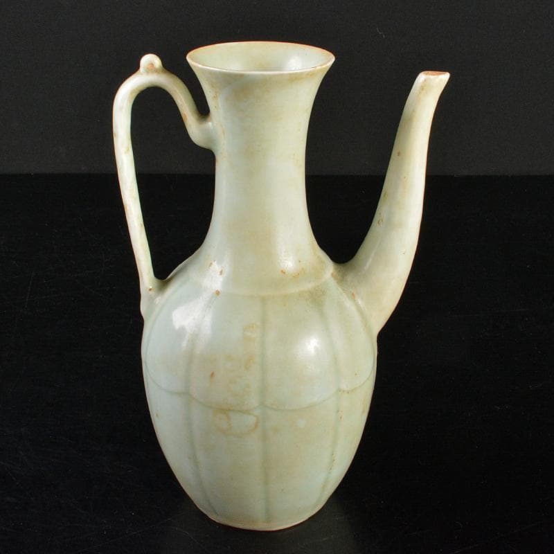 中国　影青　青白磁　水注　執壷　時代箱付　V　R6482