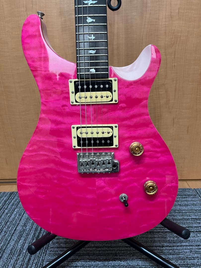 [ジャンク扱い]PRS SE Custom ピンク エレキギター