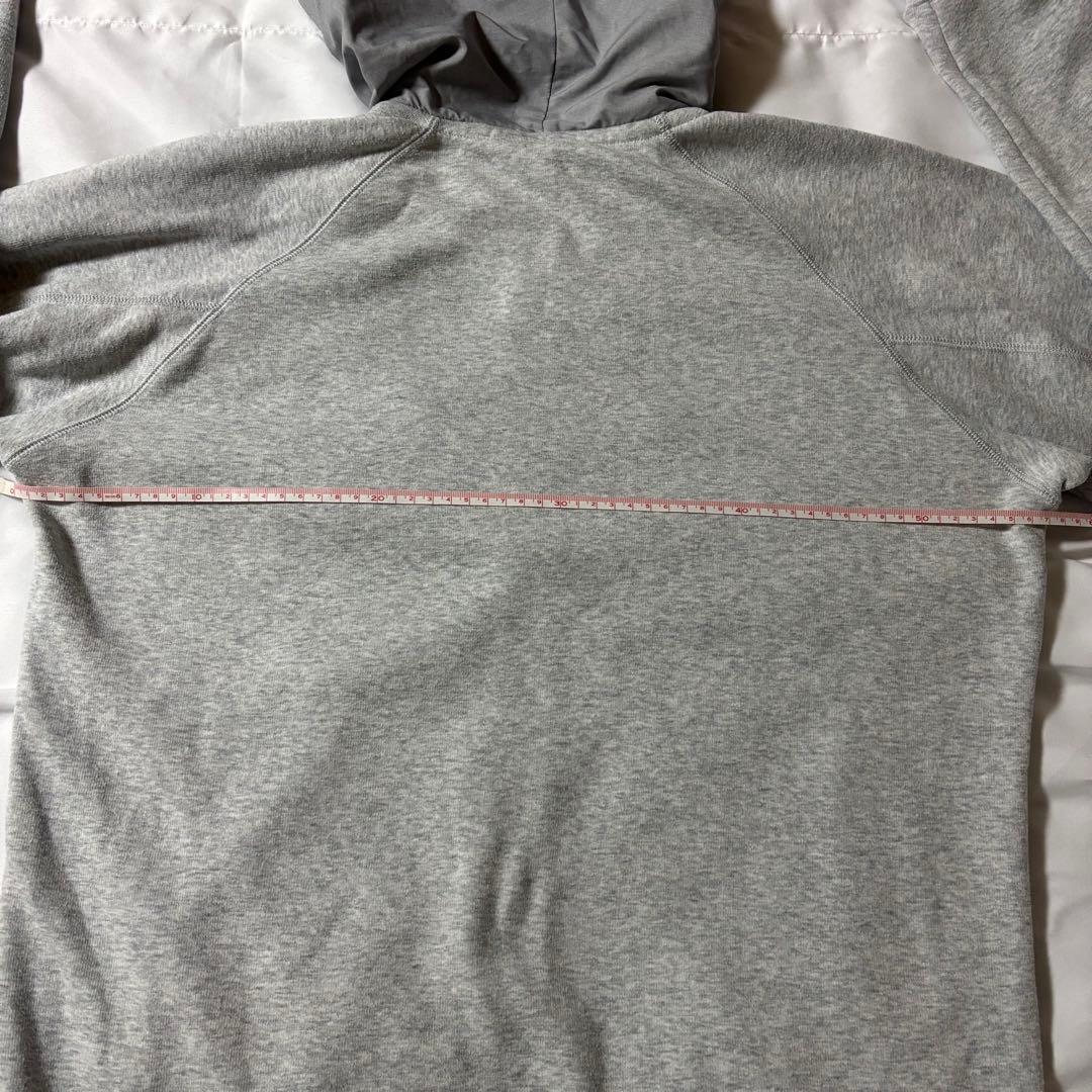 アンパスィ　and per se 長袖ダブルジップパーカー　グレー　L