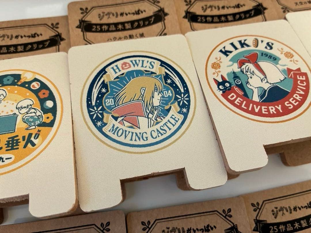 ジブリ　25作品木製クリップ　ジブリパーク　コンプリート