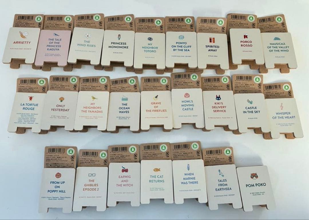 ジブリ　25作品木製クリップ　ジブリパーク　コンプリート