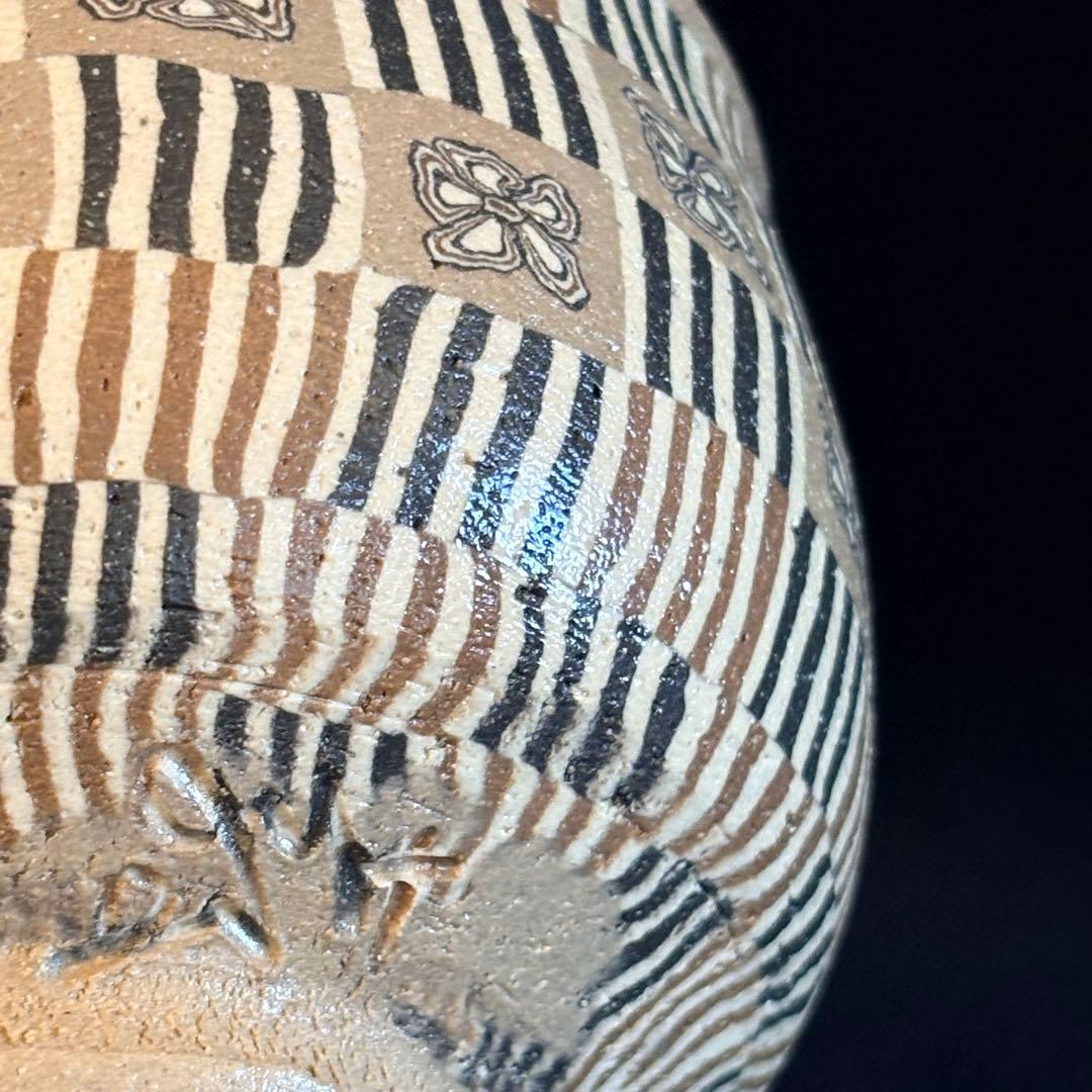 水野教雄作　練り込み抹茶椀