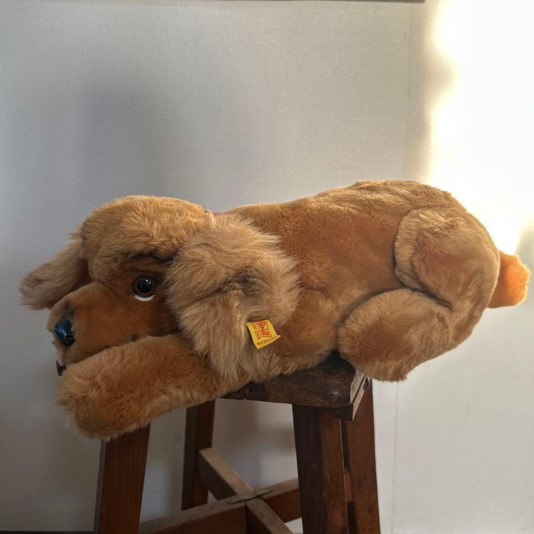 Steiff 茶色い犬のぬいぐるみ 約40cm