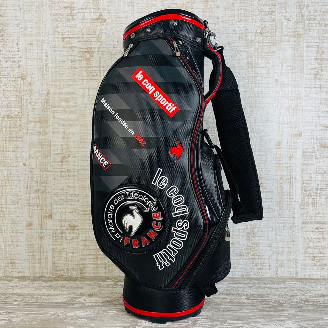 【美品】le coq sportif ルコック　サークルロゴ　キャディバッグ