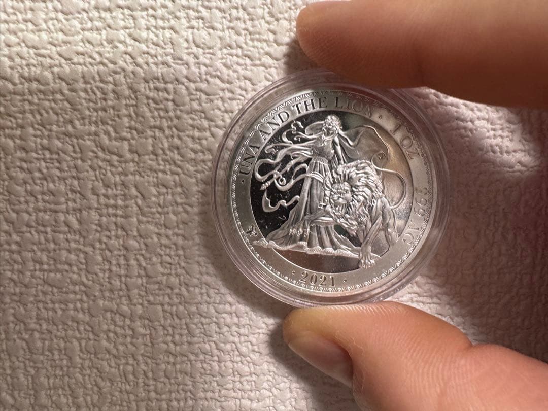 2021ウナとライオン銀貨/押し目が仕込みどき